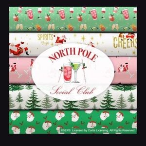 Camelot North Pole Social Club 1/2 Yard Pack
